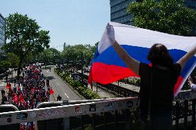 Pro Russian Demo For Celebrate Victory Day In Cologne