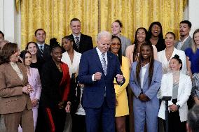 Joe Biden welcomes the Las Vegas Aces - Washington