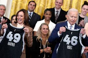 Joe Biden welcomes the Las Vegas Aces - Washington
