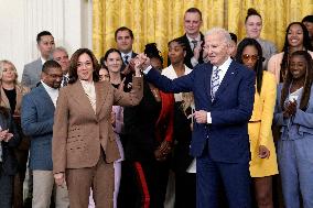 Joe Biden welcomes the Las Vegas Aces - Washington
