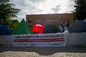 University Students Camp In Madrid In Support Of Palestine