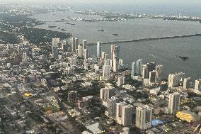 Miami Beach And Miami International Airport