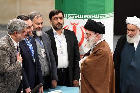 IRAN-TEHRAN-12TH PARLIAMENTARY ELECTION-SECOND ROUND-ALI KHAMENEI