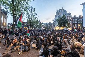 Pro-Palestinian Protesters In Amsterdam, Netherlands