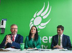 Green Party Election Manifesto Launch In Dublin