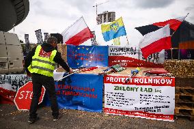 Farmers Protest During European Economic Congress In Poland