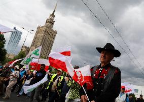Farmers' Protest In Warsaw