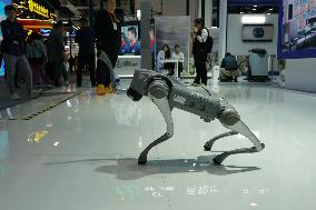 Unitree Four-legged Robot Dog at Brand China Expo in Shanghai