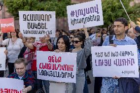 Rally Against Land Transfer To Azerbaijan - Armenia
