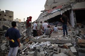 MIDEAST-GAZA-ISRAELI BOMBARDMENT