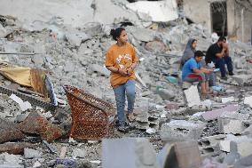 MIDEAST-GAZA-ISRAELI BOMBARDMENT