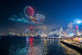 CHINA-HONG KONG-DRONE LIGHT SHOW (CN)