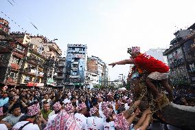 Rato Machhindranath Chariot Procession Begins In Nepal