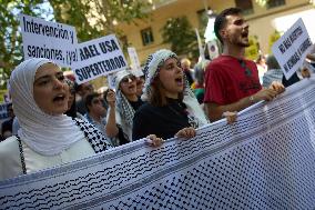 Rally In Commemoration Of The Palestinian Nakba - Madrid