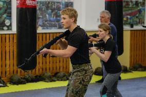 Exercise With The Army - Preparation For Civilian Tasks During War.