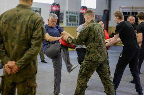 Exercise With The Army - Preparation For Civilian Tasks During War.