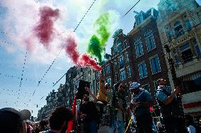 Nakba Day Rally Held In Amsterdam.