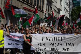 Weekly Pro Palestinian Demo In Duesseldorf