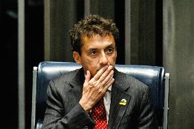 Federal Senate, in Brasília, holds a solemn session to honor Ayrton Senna