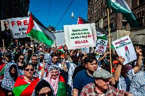 Nakba Day Rally Held In Amsterdam.
