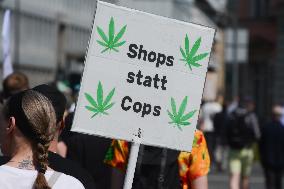 Cannabis March In Duesseldorf