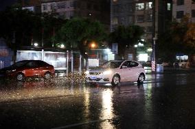 Daily Life During Rainstorm in Liuzhou