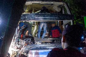 INDONESIA-WEST JAVA-BUS ACCIDENT