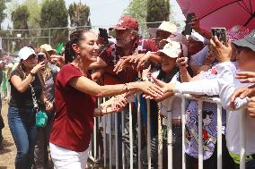 Presidential Candidate Claudia Sheinbaum Campaign Rally In Texcoco