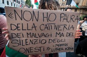 Remembrance March In Support Of Palestinians Held In Rome
