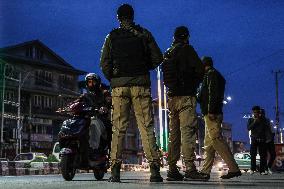 Tight Security In Srinagar Ahead Of Parliamentary Elections