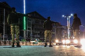 Tight Security In Srinagar Ahead Of Parliamentary Elections