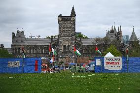 Pro-Palestine Encampment Protest At University Of Toronto
