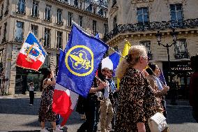 The Far-right French Monarchist Movement Action Française Demonstrate In Paris