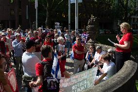 "Run For Their Lives" Pro Israel March In Duesseldorf