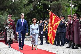 NORTH MACEDONIA-SKOPJE-DAVKOVA-PRESIDENT-INAUGURATION