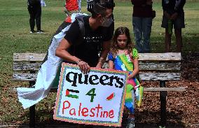 Pro-Palestinians Protest To Commemorate Nakba Day In Orlando, Florida