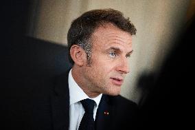 Emmanuel Macron Attends Choose France Summit - Versailles