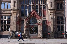 University of Manchester Vandalised