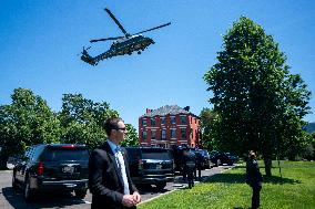 US President Joe Biden returns to Washington from Rehoboth Beach, Delaware