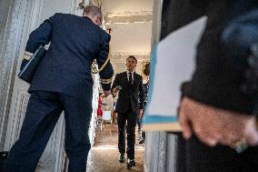 President Macron Meets CEOs - Versailles