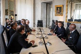 President Macron Meets CEOs - Versailles