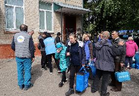 Kharkiv evacuation centre