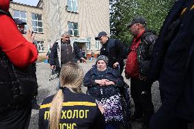 Kharkiv evacuation centre