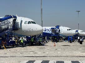 IndiGo Airlines Airplanes At Indira Gandhi International Airport