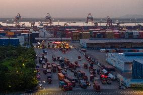 Longtan Container Terminal in Nanjing Port