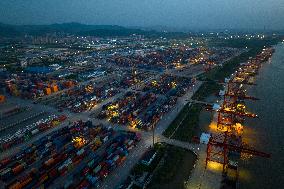 Longtan Container Terminal in Nanjing Port