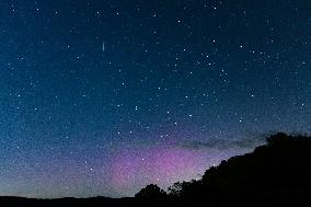 Aurora Borealis In The Appalachian Mountains - Virginia