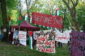 Students From Bonn University Demostrate In Front Of Bonn University