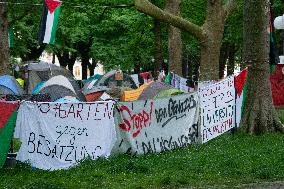 Students From Bonn University Demostrate In Front Of Bonn University