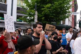 Students From Bonn University Demostrate In Front Of Bonn University